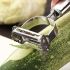 Stainless Steel Multi-Functional Vegetable Peeler & Slicer – Sharp Blade Manual Kitchen Tool for Potatoes, Carrots, Fruits – Ergonomic Handle, Grater, Chopper, Durable