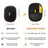 Large Pet Static Hair Removal Gloves – Black Polypropylene Cat & Dog Grooming Gloves with Yellow Accents, 24.99cm x 17.98cm – Effective Hair & Dander Removal, Durable Pet Care Accessory