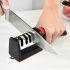 4-in-1 Professional Knife Sharpener – Tungsten Steel, ABS & Ceramic Sharpening Stones – 4-Stage Sharpener for Kitchen Knives, Ergonomic Handle, Easy to Hang – Durable Kitchen Tool 