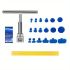 T-Type Puller +18pc Blue Gasket Car Dent Repair Tool Kit – Short T-Puller for Paintless Dent Pulling, Non-Metal Surface Dent Removal, Easy DIY Auto Body Repair