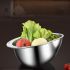 Stainless Steel Kitchen Colander with Handle 10x5.5 Inches– Multi-Use Mesh Strainer for Rice Washing, Fruit Draining & Vegetable Cleaning – Durable, Food-Grade Sieve