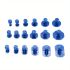 T-Type Puller +18pc Blue Gasket Car Dent Repair Tool Kit – Short T-Puller for Paintless Dent Pulling, Non-Metal Surface Dent Removal, Easy DIY Auto Body Repair