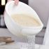 Versatile Plastic Bowl with Strainer – Multi-Functional Kitchenware for Washing Rice, Fruits & Vegetables – Durable, Easy to Use, No Power Required – Dormitory & Home Essentials