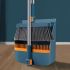 Household Broom and Dustpan Set with Long Handle – Rotatable Broom with Comb Teeth for Easy Floor Sweeping – Cleaning Supplies for Home, Kitchen, Room, Office