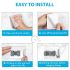 Organize Your Kitchen with this No-Drill SUS304 Stainless Steel Mop Broom Holder - Heavy Duty Wall Mount Hook Hanger Storage Rack for Home Garage Bathroom Cleaning Tools