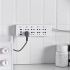 Ultra-Strong Self-Adhesive Wall Mount Socket Organizer – 5 PCS Power Strip & Cable Holder, No-Drill, Traceless, Space-Saving Storage for Home, Office, Kitchen, Bathroom