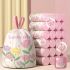 100-Pack Lavender Scented Drawstring Trash Bags – Large, Thick, Tear-Resistant, Floral Design, Multipurpose Disposable Bags for Kitchen, Bathroom, Bedroom, Living Room & Toilet