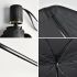 Compact Roll-Up Car Sunshade for Front Window – UPF50+ UV Protection & Heat Insulation, Easy-to-Use Black Umbrella Design, Universal Fit Sun Protection Curtain, Auto Interior Accessory