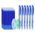 13pcs Erasable Gel Pen Set 0.5mm Blue & Black Ink | Washable Handle, Smooth Writing, Refillable Pens with 10 Refills + 1 Eraser | School & Office Stationery Supplies