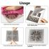 10pcs Self-Adhesive Hair Catcher Stickers for Shower, Sink & Bathroom Drains – Anti-Clog Floor Drain Covers – Disposable, Easy to Use, Anti-Insect, Plastic