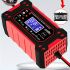 12V 6A Smart Pulse Battery Charger with LCD Display | Auto & Manual Modes, Temperature Compensation, Overcharge Protection | Car & Motorcycle Battery Repair Tool