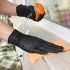 100 PCS Black Nitrile Gloves – Disposable, Latex-Free, Durable, Waterproof, Non-Slip, Food Safe – Ideal for Kitchen, Dishwashing, Cleaning, Indoor & Outdoor Use – Comfortable Fit