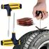 Complete Tire Repair Kit for Cars & Motorcycles – Instant Puncture Fix, Metal Plug Tools, Rubber Patches & Sealant – Emergency Tire Repair Kit for Cars, Trucks, SUVs