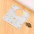 Stainless Steel Hinge Repair Plate Kit – 9x9cm Cabinet Door Fixing Bracket with 6 Screws – Easy Installation for Kitchen Cupboard, Drawer, and Furniture Repair