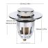 Universal Bathroom Sink Stopper – Anti-Odor Pop-Up Drain Plug with Hair Catcher, Fits 1.2–1.5 Inch Drains, Rust-Resistant Copper Core, Easy Install, Fast Drainage & Anti-Clog Design