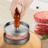 Non-Stick Stainless Steel Burger Press – Heavy-Duty Meat & Muffin Smasher for BBQ, Cheese, Veggies – Grilling & Baking Tool for Outdoor Cooking – Grill Accessory