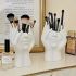 Unique Human Art Sculpture Makeup Brush Holder & Pen Cup – Resin Decorative Organizer, Anti-Drop Design, Lightweight Desk Ornament – Perfect for 11 Festival Gifts
