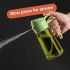Dark Green Glass Olive Oil Sprayer Bottle 16oz (470ML) – 2-in-1 Oil Dispenser & Mister, BPA-Free, Light-Blocking, with Auto Flip Cap & Label Stickers for Air Fryer, BBQ, Cooking