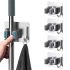 Organize Your Kitchen with this No-Drill SUS304 Stainless Steel Mop Broom Holder - Heavy Duty Wall Mount Hook Hanger Storage Rack for Home Garage Bathroom Cleaning Tools