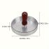 Non-Stick Stainless Steel Burger Press – Heavy-Duty Meat & Muffin Smasher for BBQ, Cheese, Veggies – Grilling & Baking Tool for Outdoor Cooking – Grill Accessory