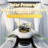 Solar-Powered Helicopter Car Air Freshener – Auto Rotating Aviation Alloy Dashboard Diffuser, Long-Lasting Aromatherapy Car Interior Decoration, Creative Aircraft Gift for Drivers