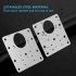 Stainless Steel Hinge Repair Plate Kit – 9x9cm Cabinet Door Fixing Bracket with 6 Screws – Easy Installation for Kitchen Cupboard, Drawer, and Furniture Repair