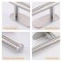 Self-Adhesive Toilet Paper Holder – Black Stainless Steel, Wall-Mounted Without Drilling, Rustproof Bathroom Tissue Holder for Toilet, Kitchen & Shower Towel Storage
