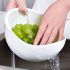 Versatile Plastic Bowl with Strainer – Multi-Functional Kitchenware for Washing Rice, Fruits & Vegetables – Durable, Easy to Use, No Power Required – Dormitory & Home Essentials