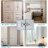 Stainless Steel Hinge Repair Plate Kit – 9x9cm Cabinet Door Fixing Bracket with 6 Screws – Easy Installation for Kitchen Cupboard, Drawer, and Furniture Repair