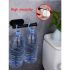 Self-Adhesive Toilet Paper Holder – Black Stainless Steel, Wall-Mounted Without Drilling, Rustproof Bathroom Tissue Holder for Toilet, Kitchen & Shower Towel Storage