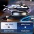 Solar-Powered Helicopter Car Air Freshener – Auto Rotating Aviation Alloy Dashboard Diffuser, Long-Lasting Aromatherapy Car Interior Decoration, Creative Aircraft Gift for Drivers