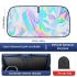 Titanium Silver Alloy Laser Car Sunshade – 4-Layer UV Protection & Heat Insulation, Lightproof Windshield Sun Shade for Front & Rear Windows, Durable Auto Interior Accessory