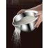 Stainless Steel Kitchen Colander with Handle 10x5.5 Inches– Multi-Use Mesh Strainer for Rice Washing, Fruit Draining & Vegetable Cleaning – Durable, Food-Grade Sieve