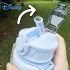 Disney KLM Cartoon Transparent Sports Water Bottle 800ML – Leakproof Pop-Up Lid, Lightweight Rectangle Bottle for Gym, Fitness, Running & Outdoor Hydration – Fun & Durable Gift