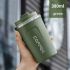 Stainless Steel Insulated Coffee Travel Mug 380ml– 304 Vacuum Double-Layer Cup, Leak-Proof Lockable Lid, Keeps Drinks Hot & Cold, Matte Finish, Portable for Car, Office & Outdoor Use
