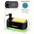4-in-1 Dish Soap Dispenser Set with Sponge Holder – Leakproof, Battery-Free, Perfect Pump, Plastic Kitchen & Bathroom Soap Dispenser – Christmas/Halloween Gift Idea