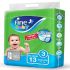 Fine Baby Diapers Medium Mega Pack Size 3 (4-9kg) Pack of 13 Diapers Double Lock Super Absorbent Stretchy Waistband for Leak Protection and Comfort