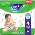Fine Baby Diapers Supper Dry, Large Size 4 (7-14kg), Pack of 74 Diapers, Double Lock, Super Absorbent Core, Stretchy Waistband for Comfort