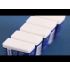 Pack of 5 White 2B Erasers - 5cm – Smudge-Free Plastic Rectangle Erasers for Pencils, Office & School Supplies, No Feathering, Perfect for Students, Drawing, Sketching & Back-to-School Gifts