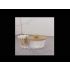 2-in-1 Cotton Swab & Makeup Pad Organizer with Wooden Lid – Dual Compartment Bathroom Storage for Buds, Pads & Beauty Blenders – Space-Saving Vanity Organizer, Clear Design